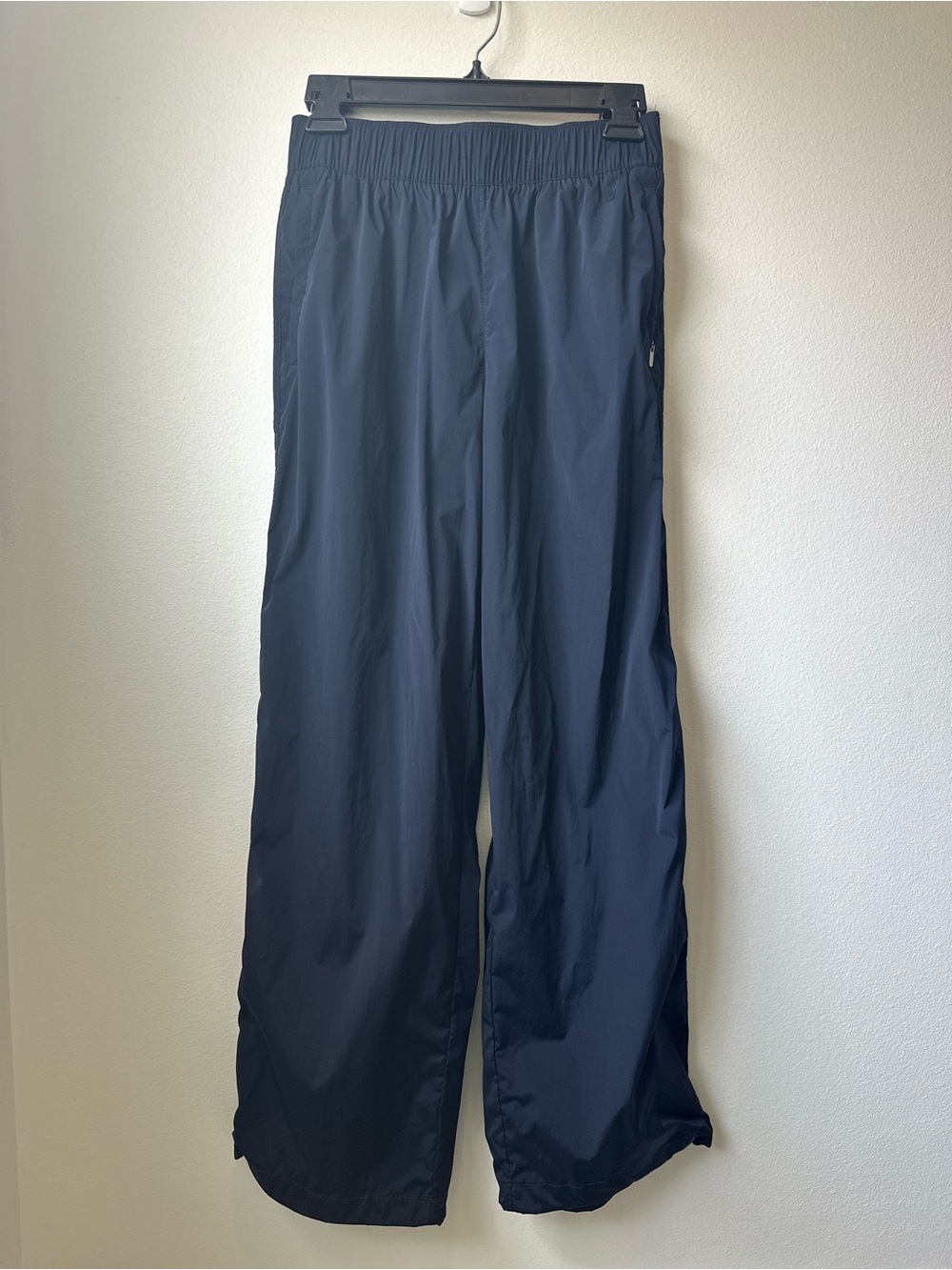 Athleta Rise Pant Navy Blue XS Bungee Hem Zip Pocket #472261